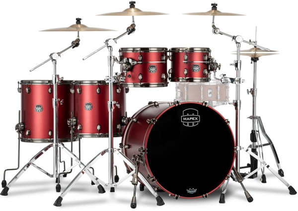 Mapex MXSE628XMBPA Saturn Evolution Maple Stage+ - Tuscan Red