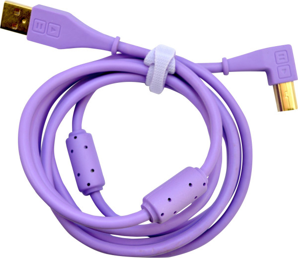 DJ TechTools USB Chroma Cable purple abgewinkelt (ca. 1,5m)