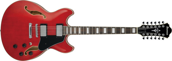 Ibanez AS 7312 TCD 12-String Transparent Cherry Red