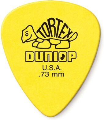 Dunlop Tortex Plektrum 0,73mm gelb