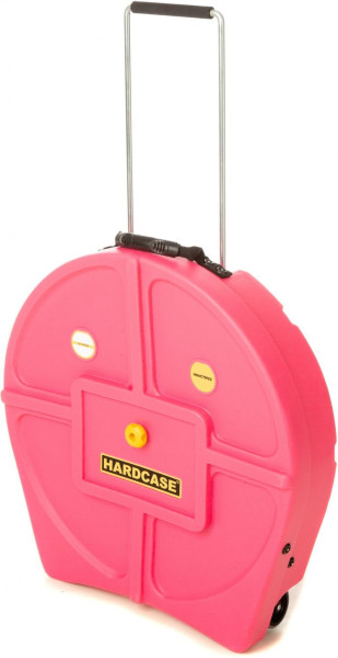 Hardcase HNP9CYM22-P Cymbal Case Trolley für 9 Becken bis 22" - Pink
