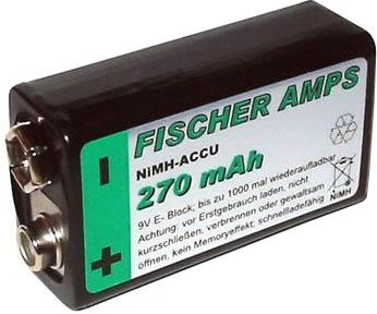 Fischer Amps 9V Akku 300mA