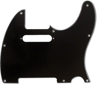 Fender Pickguard Tele 8-Loch 3-lagig Black