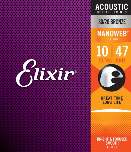 Elixir NanoWeb Bronze 11002 Extra Light 010-047