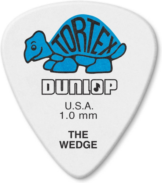 Dunlop Tortex Wedge Plektrum 1.00mm weiß 424R100