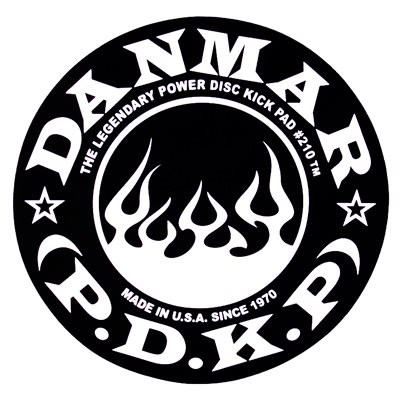 Danmar 210FL1 Bass Drum Kick Pad "Flame" Single Pedal