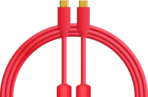DJ TechTools USB-C to C Chroma Cable red straight (ca. 1,0m)