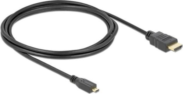 Delock Micro-HDMI Kabel High Speed mit Ethernet 1 m