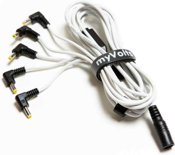 myVolts Power Splitter Cable Volca White with PSU