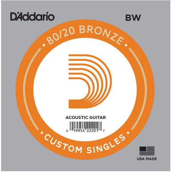D Addario BW024 bronze wound Einzelsaite