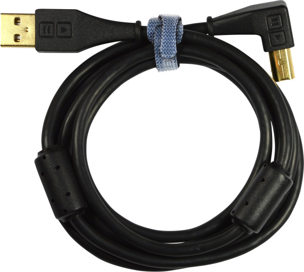 DJ TechTools USB Chroma Cable black abgewinkelt (ca. 2m)
