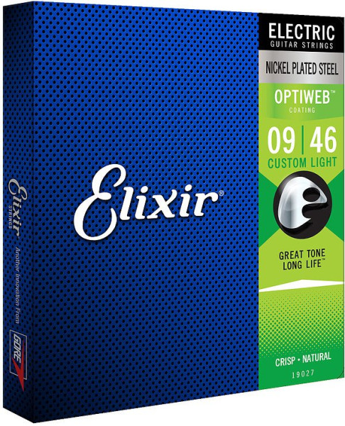 Elixir Optiweb 19027 Custom Lights 009-046 E-Gitarren Saiten