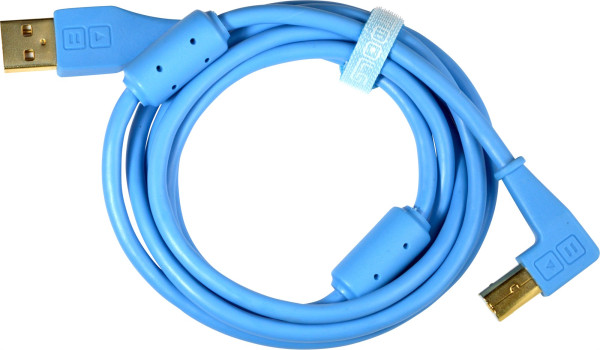 DJ TechTools USB Chroma Cable blue abgewinkelt (ca. 1,5m)