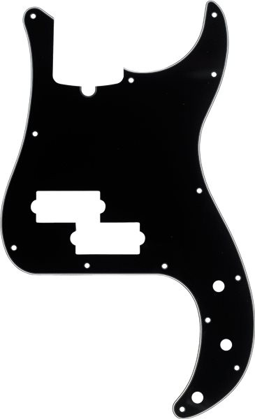 Fender Pickguard P-Bass 13-Loch 3-lagig Black