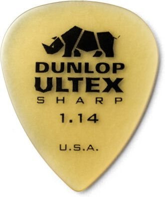 Dunlop Ultex Sharp Plektrum 1,14 mm gelb
