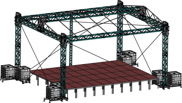 Global Truss Double Pitch Roof 10x8m / 8x6m