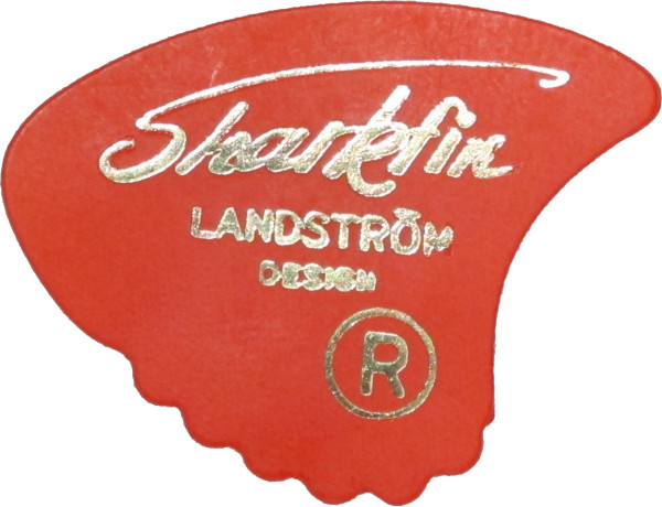 Sharkfin Plektrum 0,52 rot Sweden Goldprint