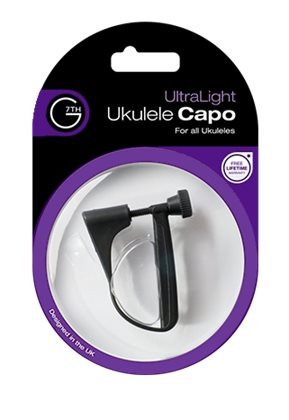 G 7th Capo UltraLight Ukulele Black