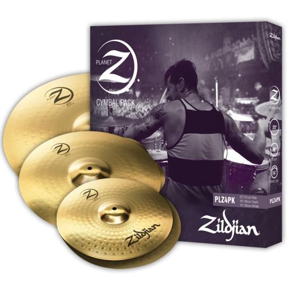 Zildjian Planet Z Set aus 14" Hi-Hat, 16" Crash und 20" Ride