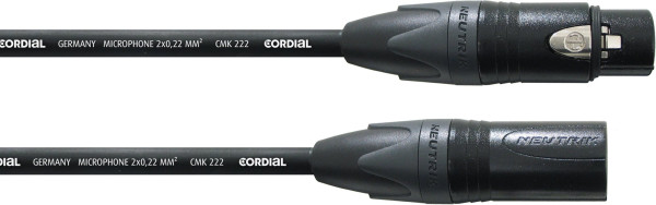 Cordial CPM 2,5 FM-SW Mikrofonkabel 2,5m XLRf-XLRm Neutrik