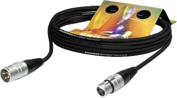 Sommer Cable Stage 22 HighFlex Mikrofonkabel 1m schwarz
