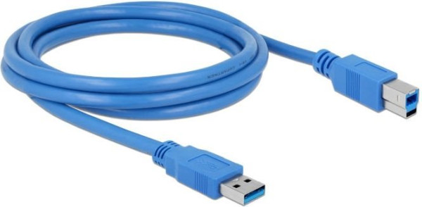 Delock USB 3.0 Typ-A Stecker > USB 3.0 Typ-B Stecker 2,0 m blau