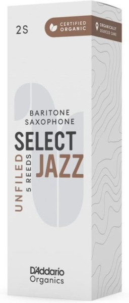 DAddario Woodwinds Organic Sel. Jazz Unfiled BAR 2S