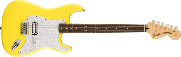 Fender Tom Delonge Stratocaster Limited Edition Graffiti Yellow