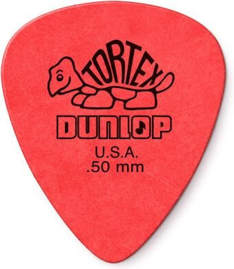 Dunlop Tortex Plektrum 0,50mm rot