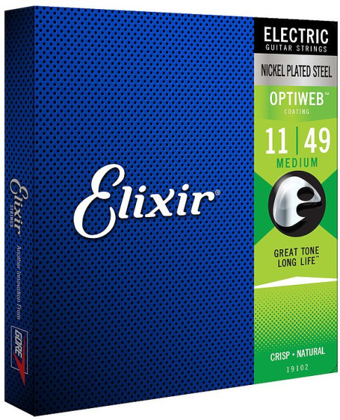 Elixir Optiweb 19102 Medium 011-049 E-Gitarren Saiten