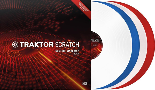 Native Instruments Traktor Scratch Control Vinyl MKII, blau