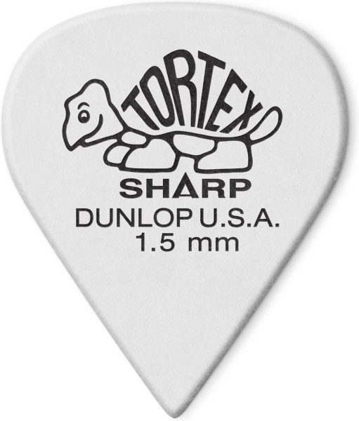 Dunlop Tortex Sharp Plektrum 1.50mm weiß 412R150