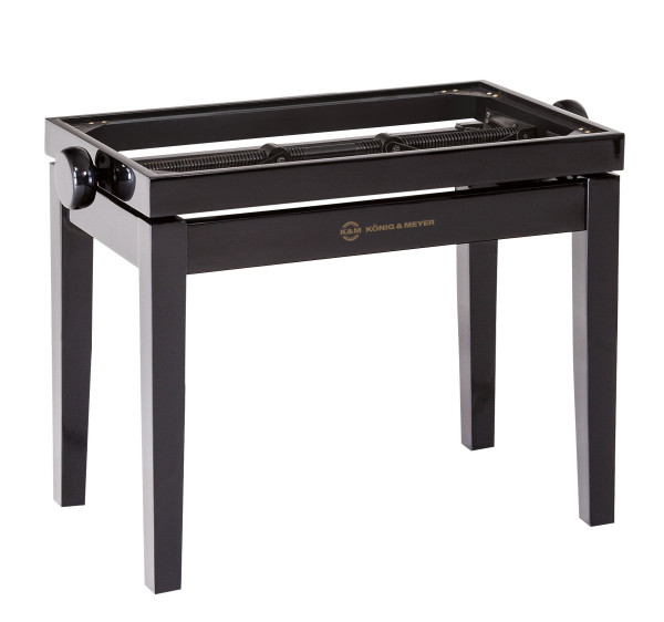 K&M 13701 Klavierbank Unterteil schwarz poliert