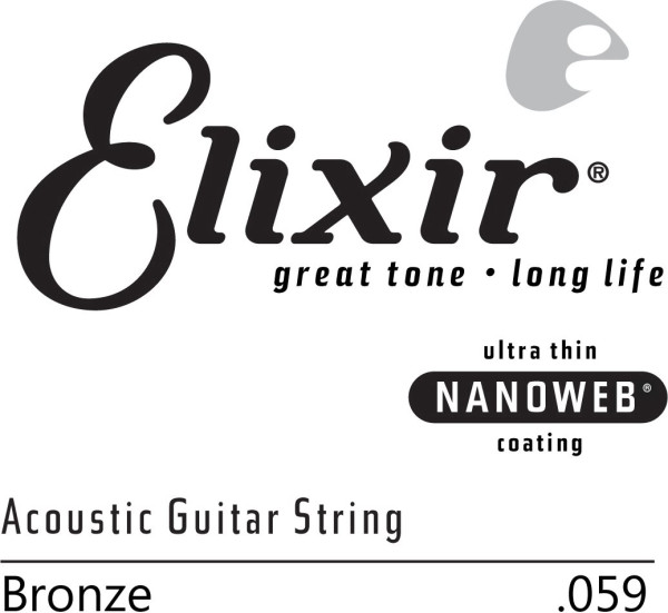 Elixir NanoWeb 15159 Acoustic 059 Einzelsaite