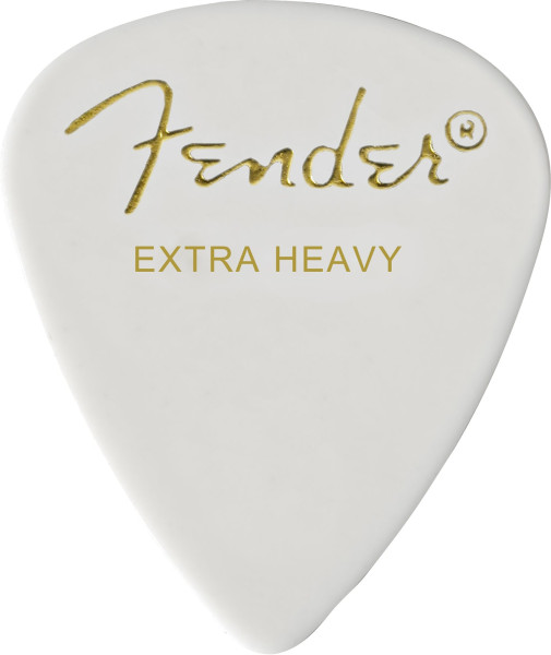 Fender Plektrum Standard 351 Extra Heavy Weiß