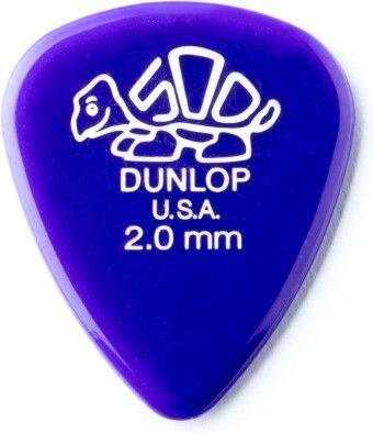 Dunlop Delrin 500 Plektrum 2,00mm Dark Purple