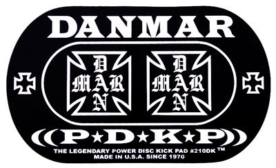 Danmar 210DKIC Bass Drum Kick Pad "Iron Cross" Double Pedal