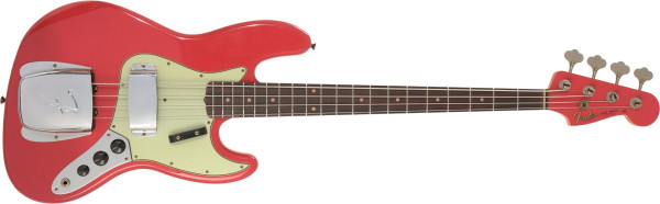 Fender Custom Shop 1963 Jazz Bass Journeyman Relic Aged Fiesta Red