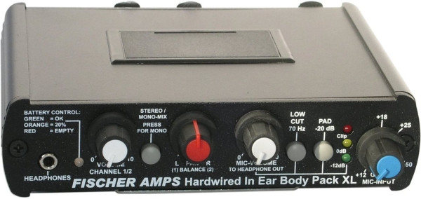 Fischer Amps Hard Wired Inear Body Pack XL