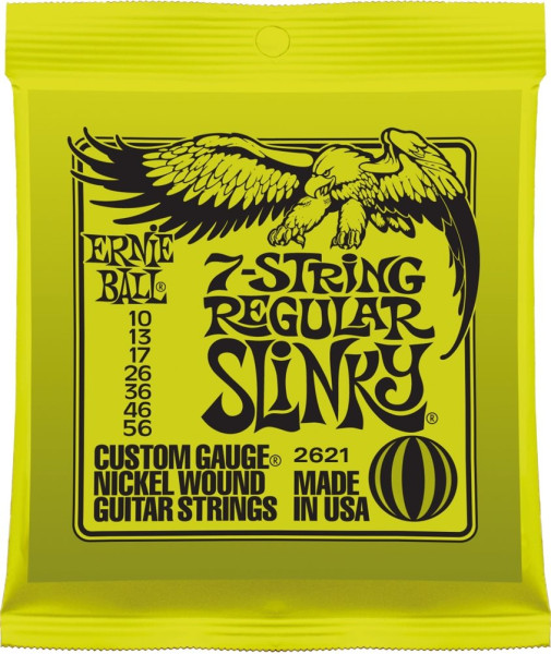Ernie Ball Regular Slinky 7-String 010-056 EB 2621