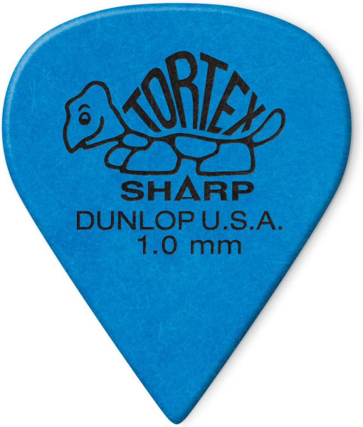 Dunlop Tortex Sharp Plektrum 1.00mm blau 412R100