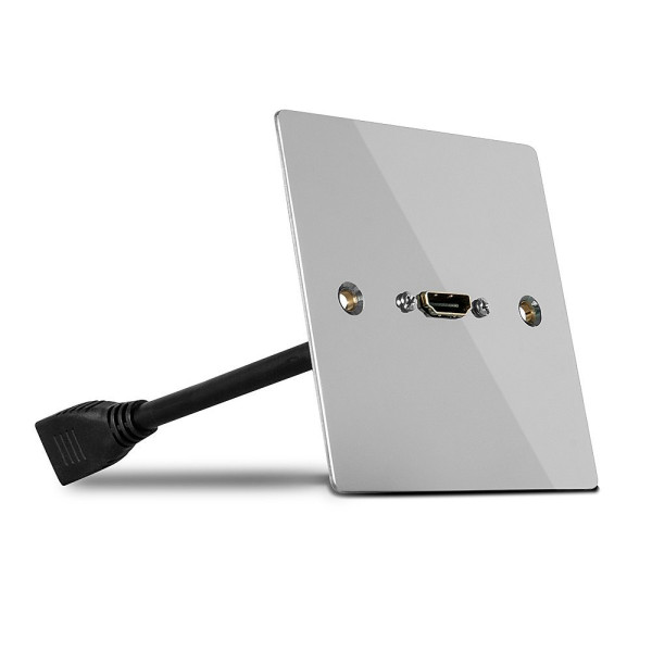 HDMI Wandanschlussplatte, Metall