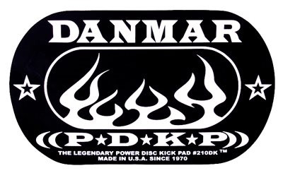 Danmar 210DKF Bass Drum Kick Pad "Flame" Double Pedal