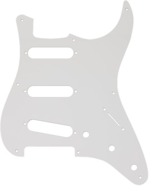 Fender Pickguard 50s Strat Vintage Style 8-Loch 1-lagig White