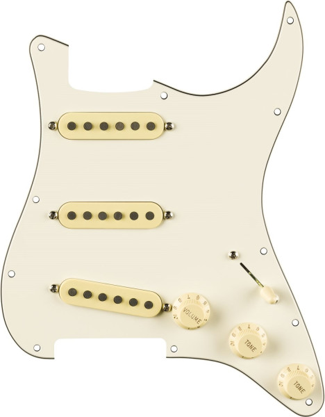Fender Pre-Wired Strat Pickguard Eric Johnson Signature Pickups Parchment PG 11-Hole