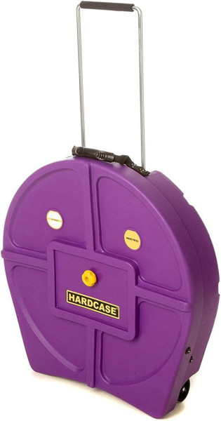 Hardcase HNP9CYM22-PU Cymbal Case Trolley für 9 Becken bis 22" - Purple