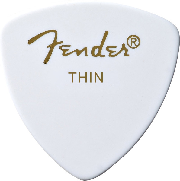 Fender Plektrum Triangle 346 thin weiß