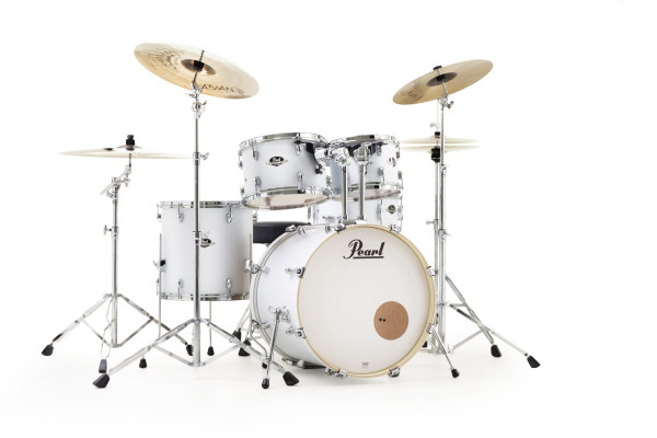 Pearl EXX705NBR/C735 Export Drumset Matt White/Sabian SBR