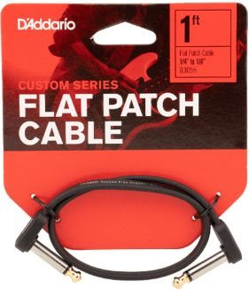D Addario Custom Serie Flat Patch Kabel gewinkelt 30cm
