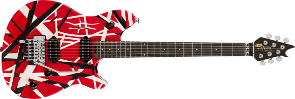 EVH Wolfgang Special Striped Series Red, Black, and White